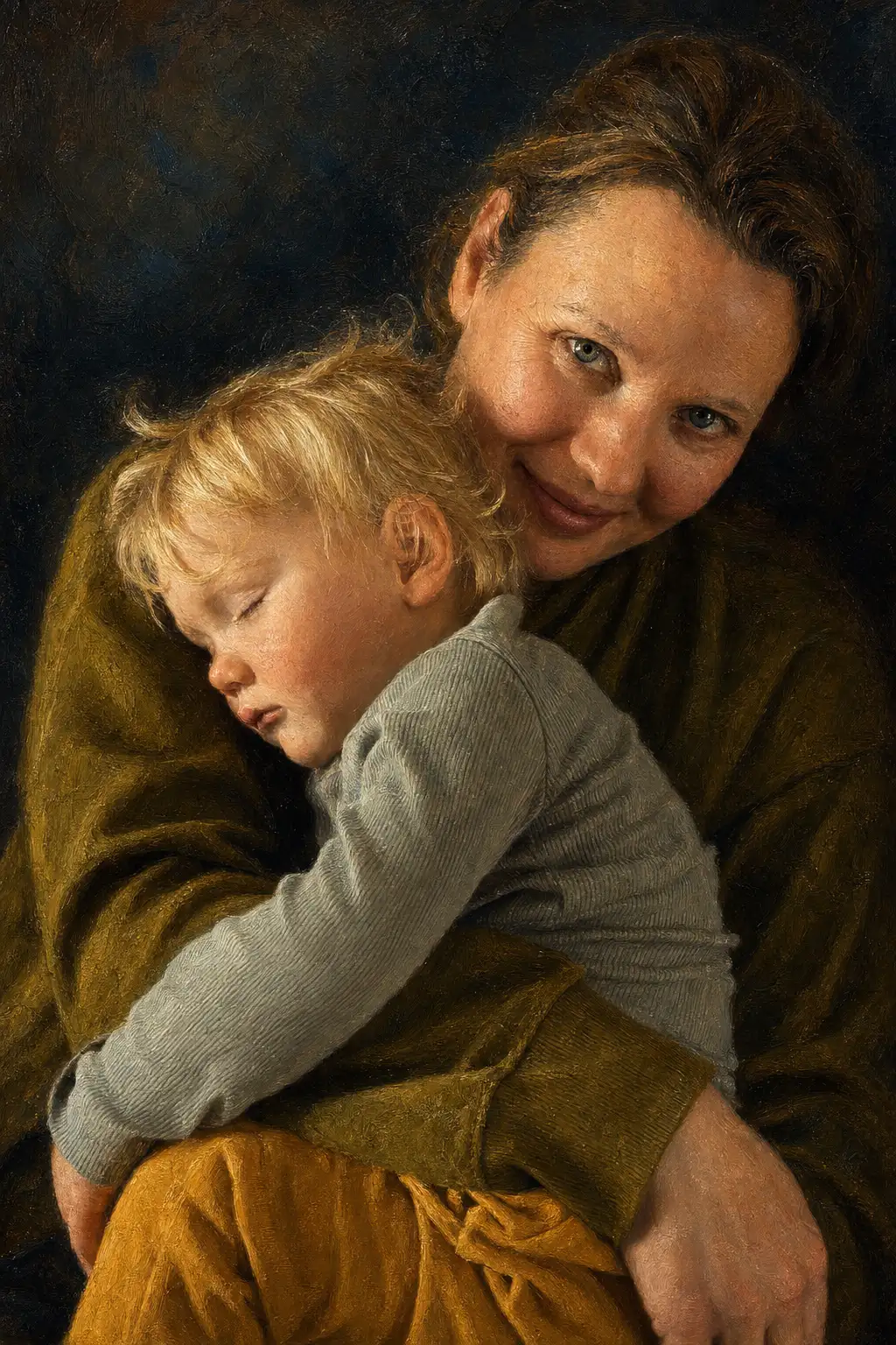 The finished portrait