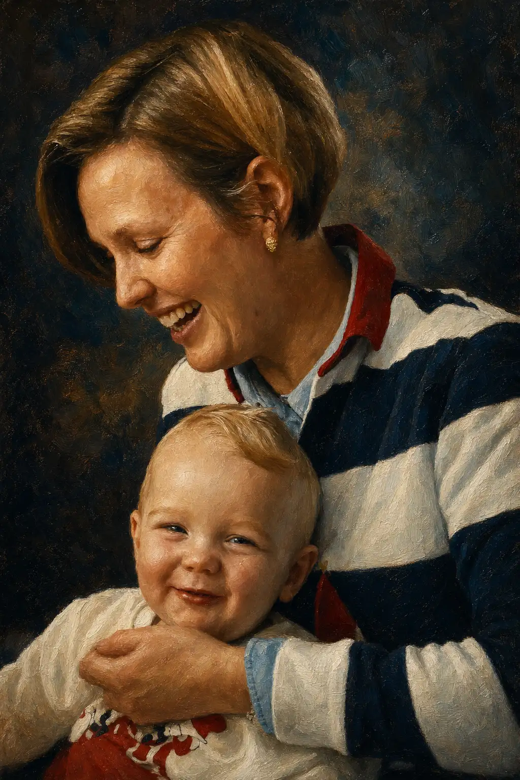The finished portrait
